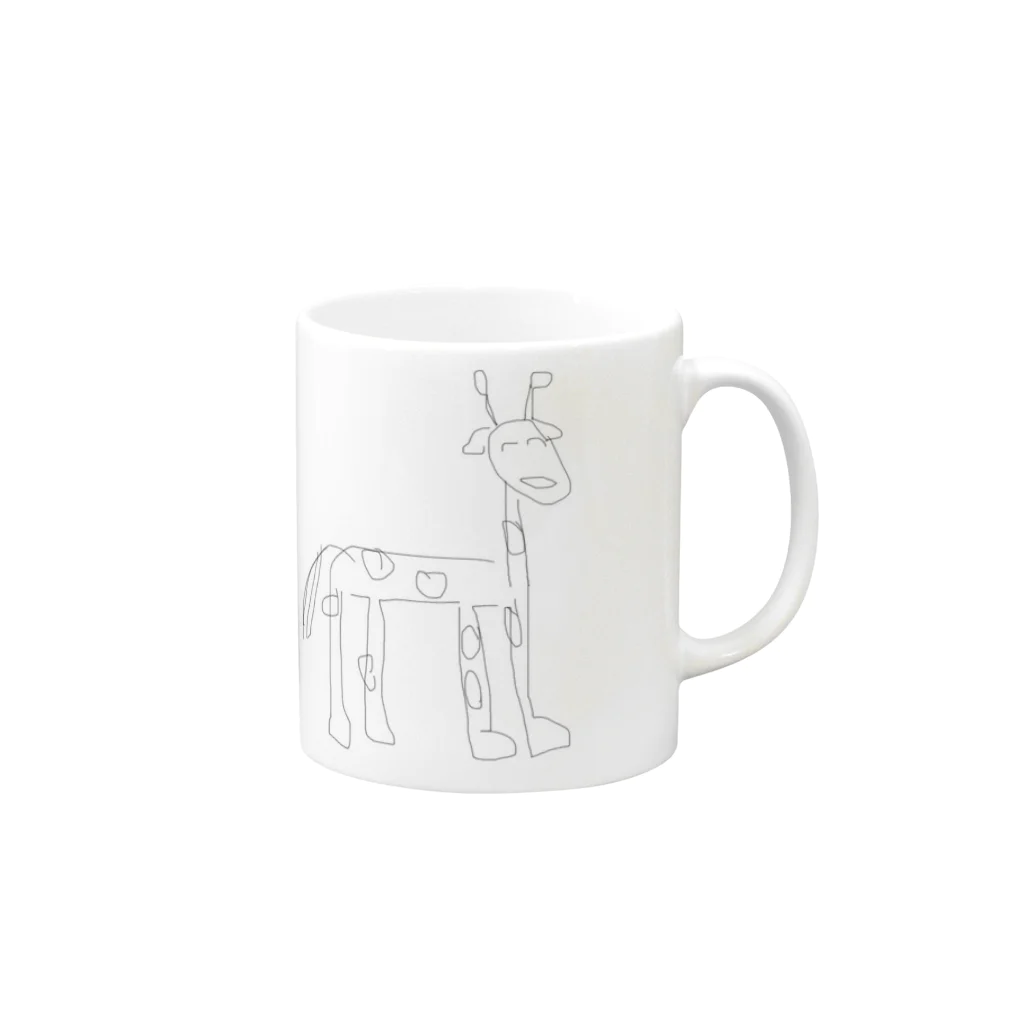 yuritakoのgiraffe Mug :right side of the handle