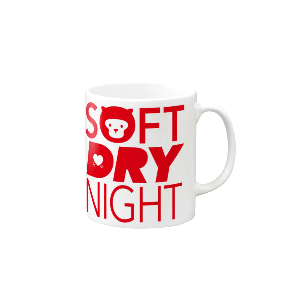 Maco's Gallery ShopのSOFT DRY NIGHT マグカップの取っ手の右面