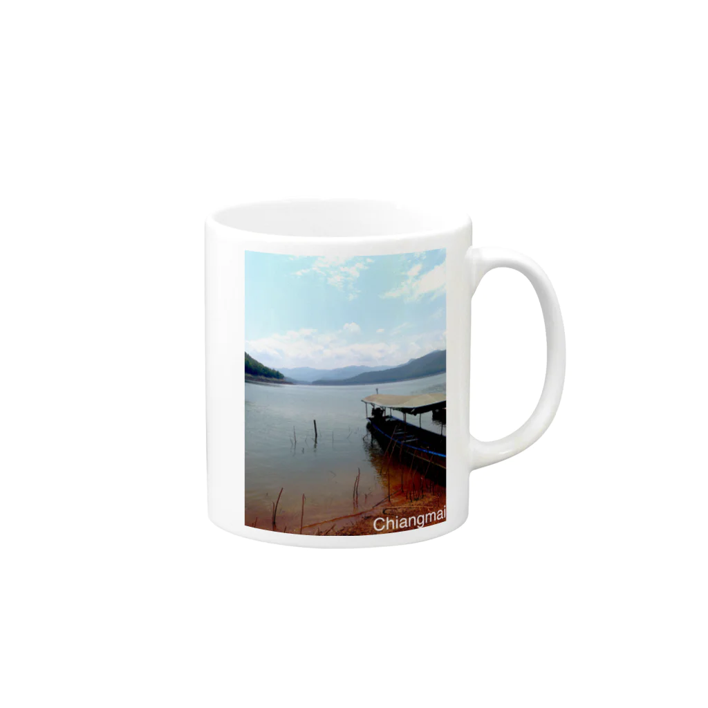 tonsonのタイの湖 Mug :right side of the handle