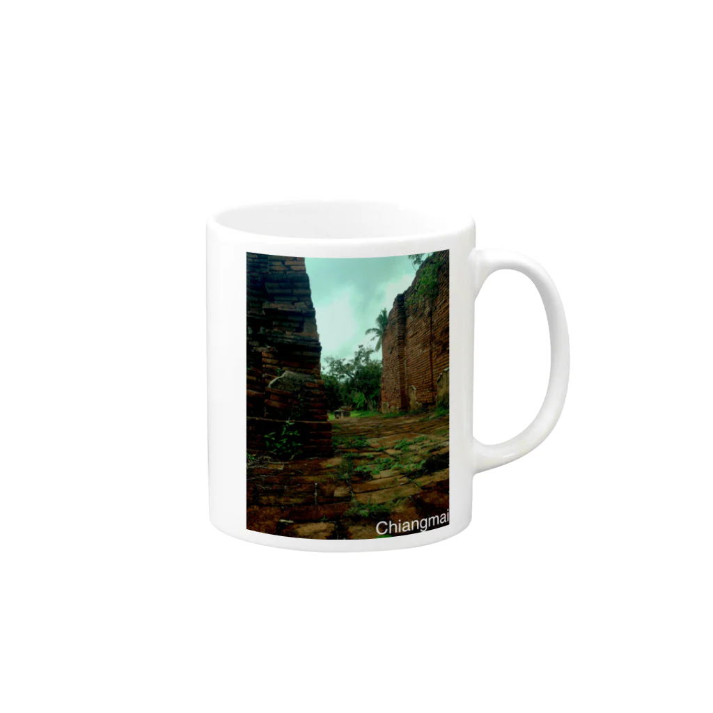 tonsonのタイの遺跡 Mug :right side of the handle