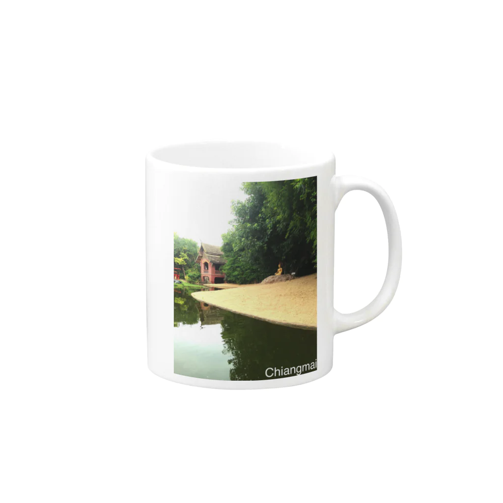 tonsonのタイの寺 Mug :right side of the handle