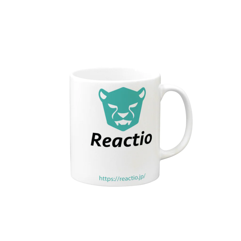 norinuxのReactio+URL Mug :right side of the handle