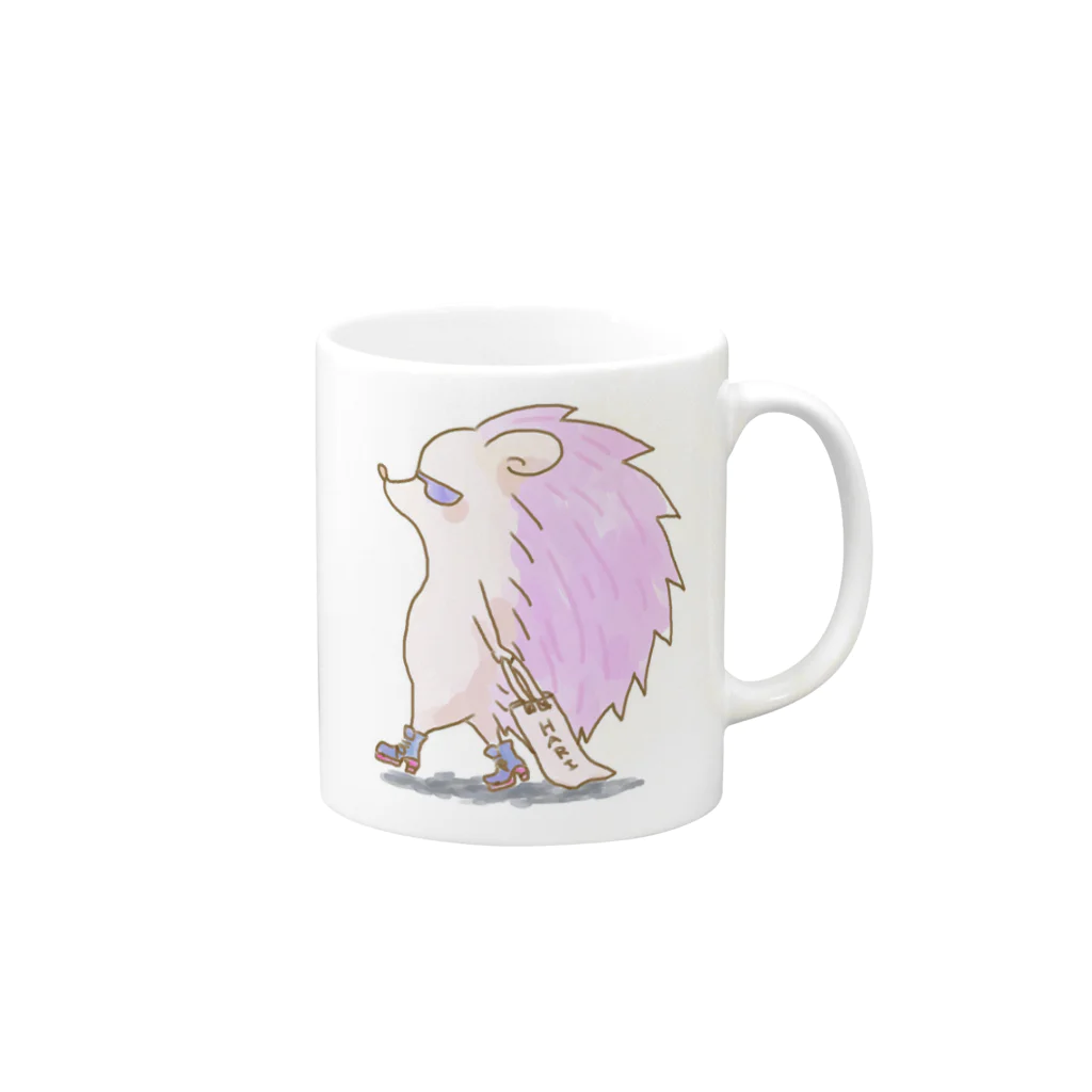 DANO.SHOPのヘッジーホッガー Mug :right side of the handle