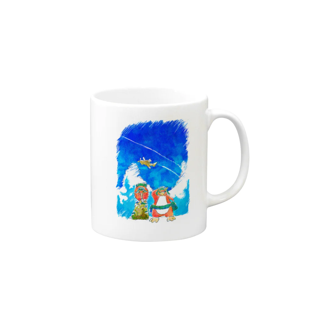 ホタカのWe Can Fly Mug :right side of the handle