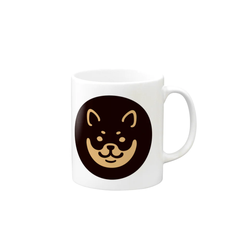 chi-bitのSHIBAT - クロシバ Mug :right side of the handle