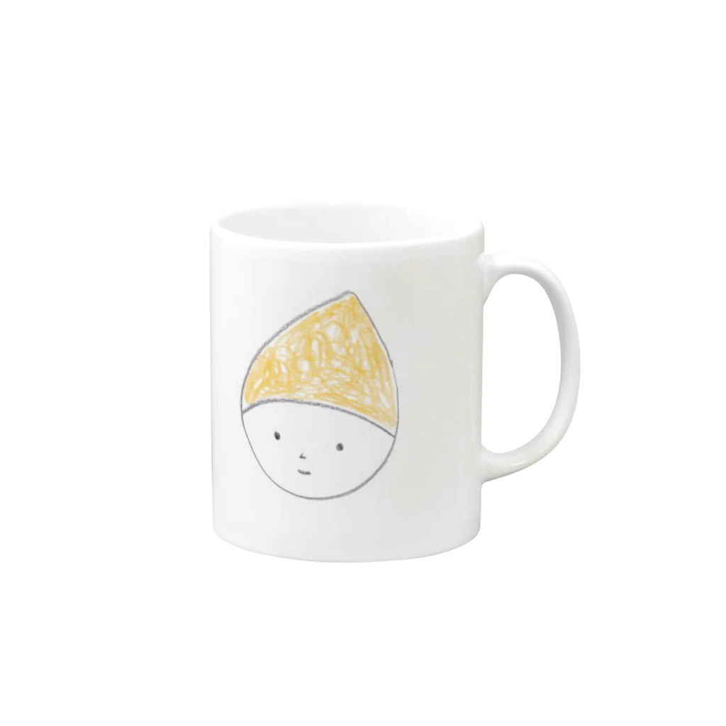 ほしのしほ家のあまつぶくん Mug :right side of the handle