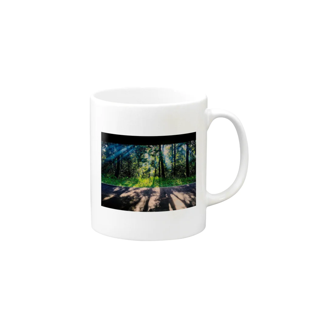 cozcozのもや Mug :right side of the handle