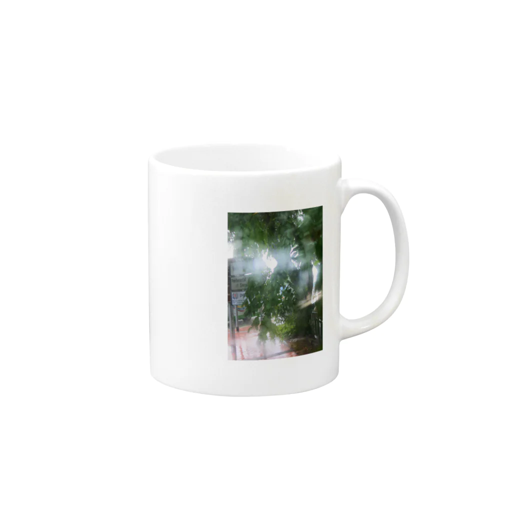 cozcozのrainy day  Mug :right side of the handle