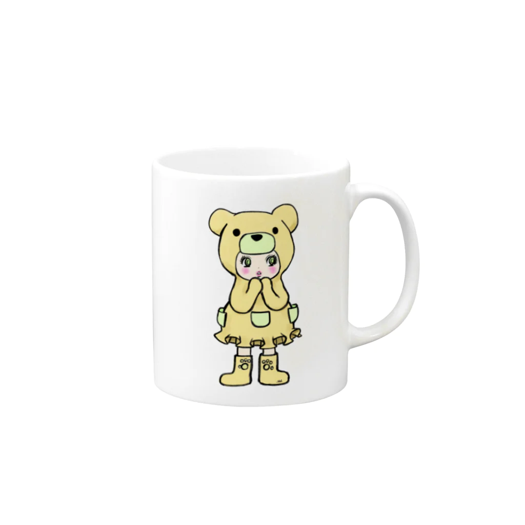 Suzuki Satomi のベアミちゃん Mug :right side of the handle