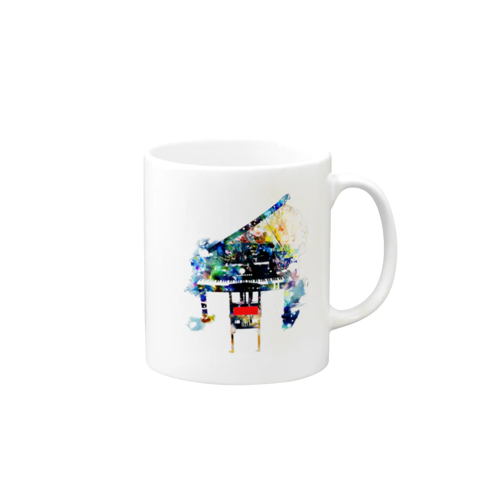 きゃべつくりーむの音色の花 Mug :right side of the handle