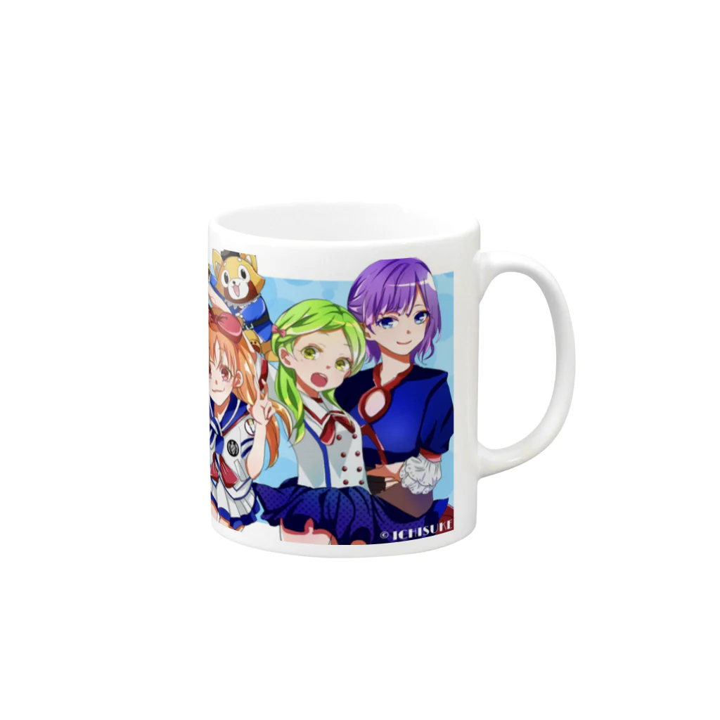 momotakaizokudanのもも太海賊団 女子メンバー Mug :right side of the handle