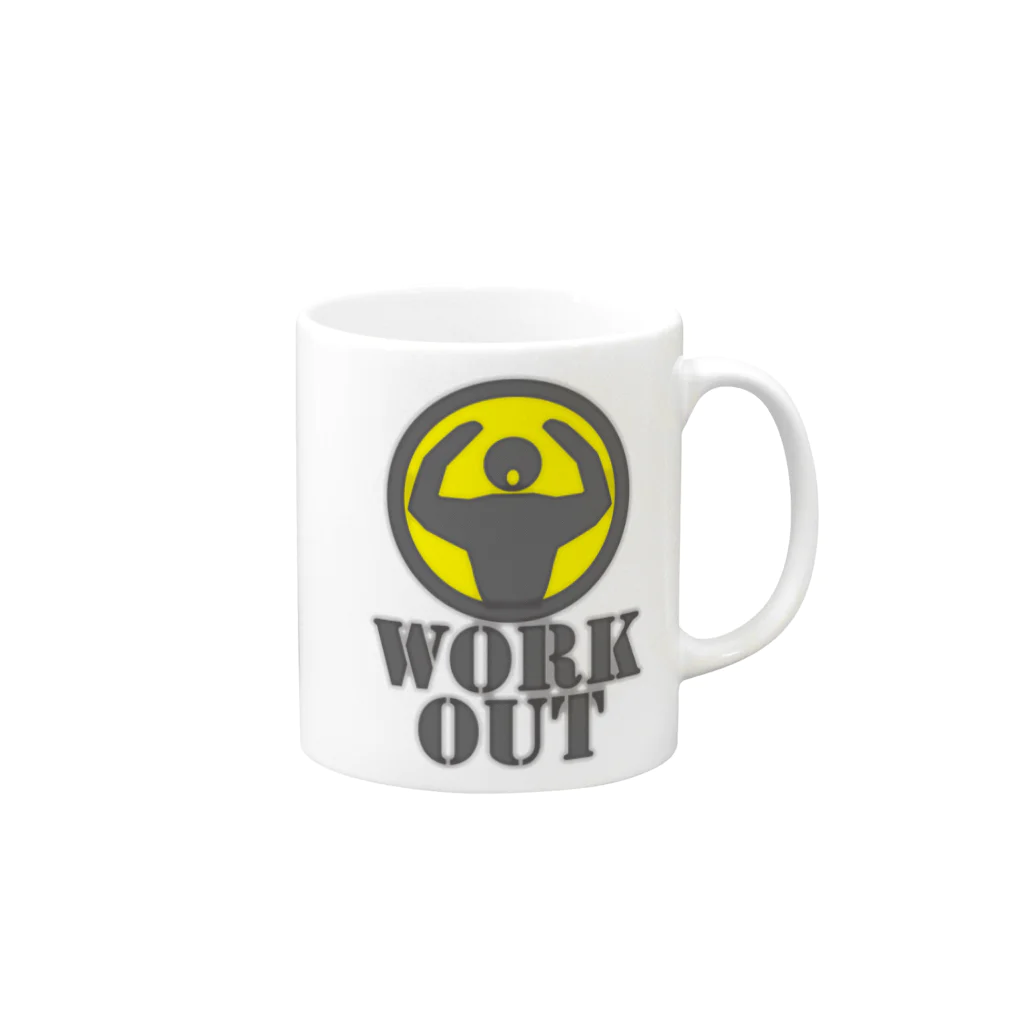 AURA_HYSTERICAのWorkout Mug :right side of the handle