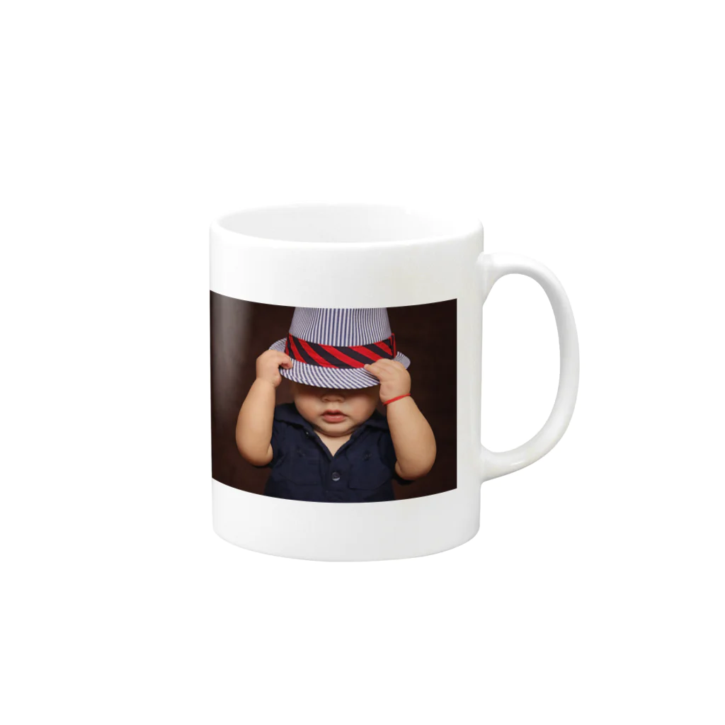 nofaceの2 Mug :right side of the handle