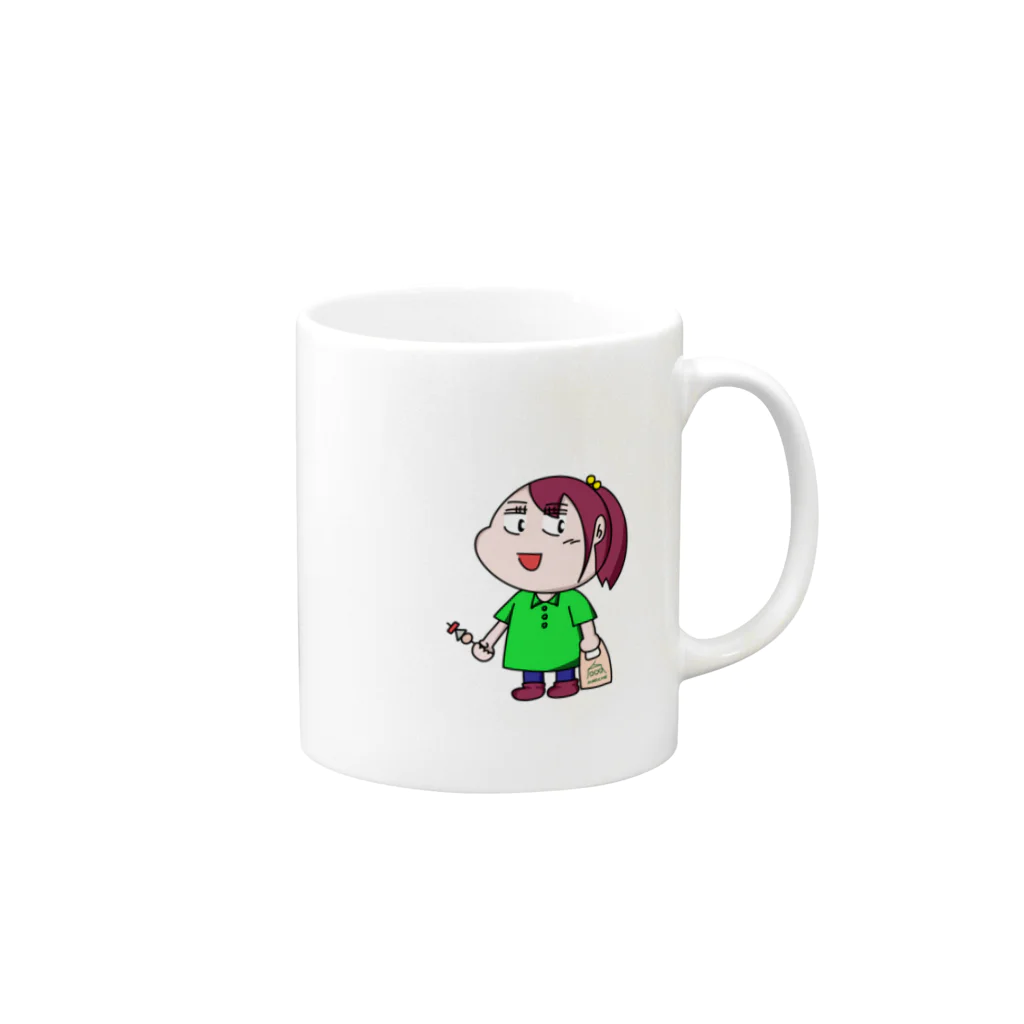 LFR design shop!の三条カレーラーメン Mug :right side of the handle