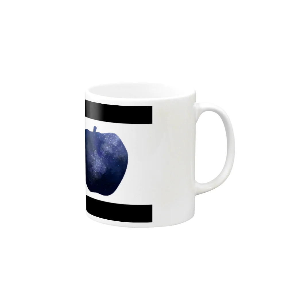 夜店の夜の林檎 Mug :right side of the handle