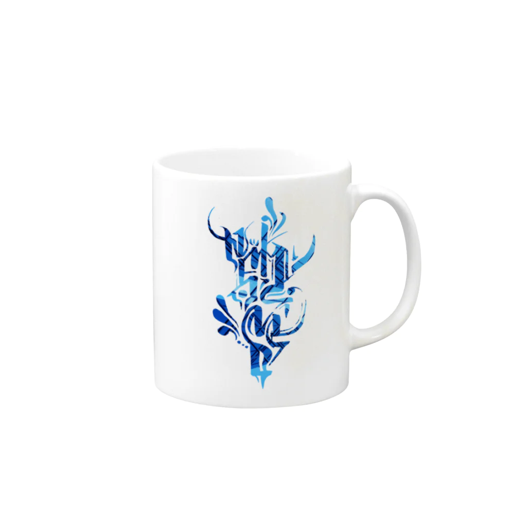 KENNY a.k.a. Neks1のNeks1's Lettering "ICE BLADE" Mug :right side of the handle