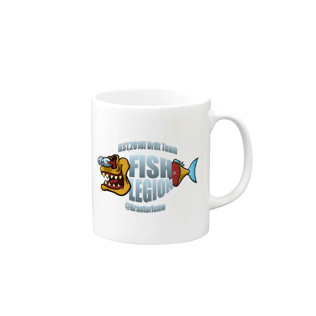 御魚軍団の御魚軍団 Mug :right side of the handle