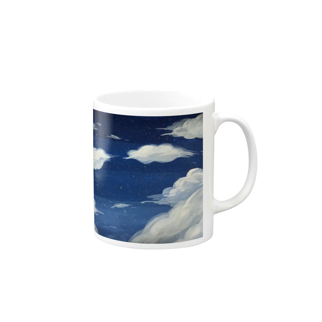 Lion·˖✩の絵の具空 Mug :right side of the handle