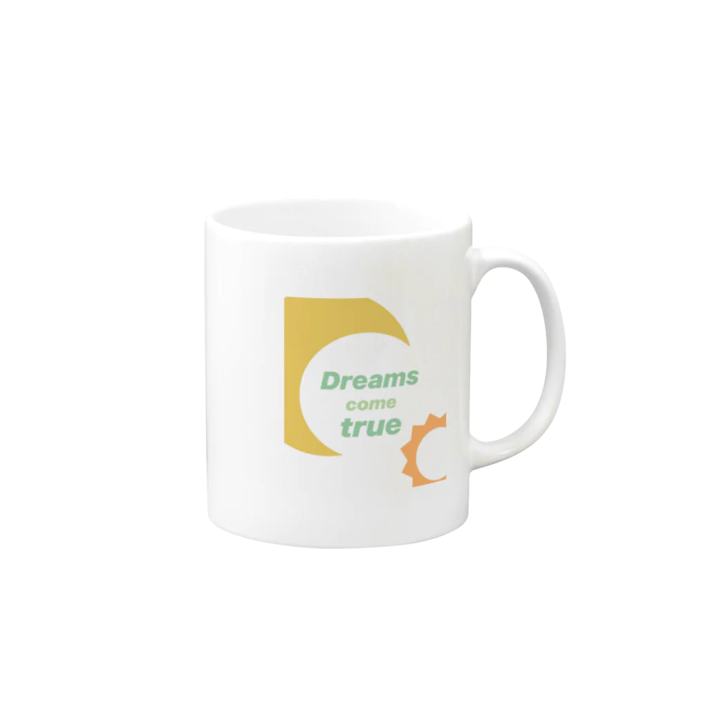 blueのsky night dream moon Mug :right side of the handle