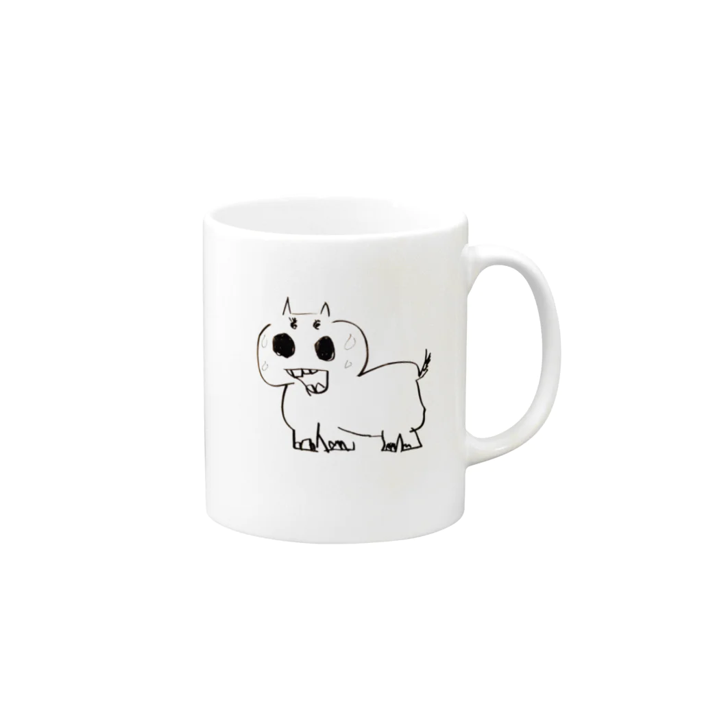 Something_is_Wrongのうま並み by AKI Mug :right side of the handle