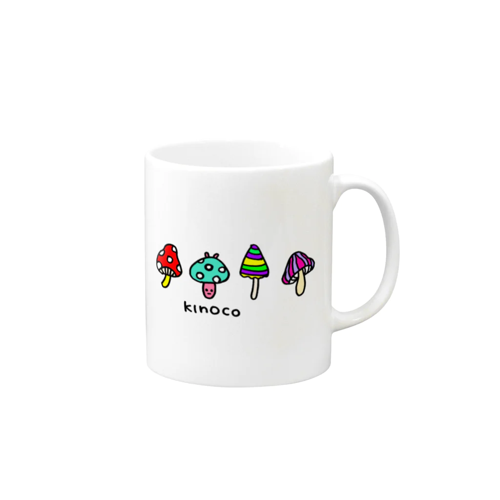 miraclecharmingのきのコ Mug :right side of the handle