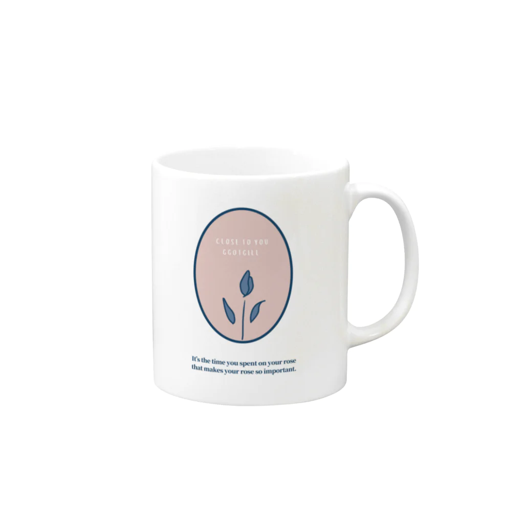 ggotgill（コッキル）のyour rose Mug :right side of the handle