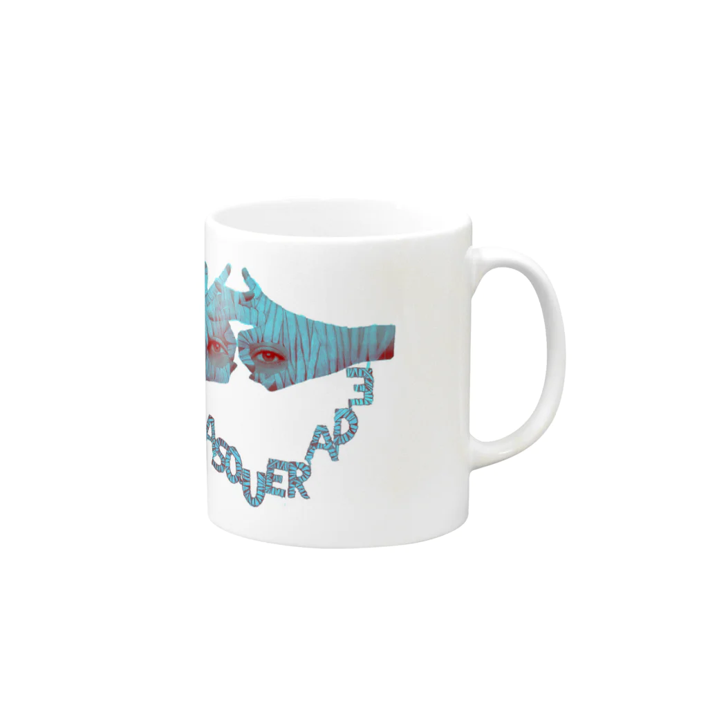 NOMInoKOのMASQUERADE Mug :right side of the handle