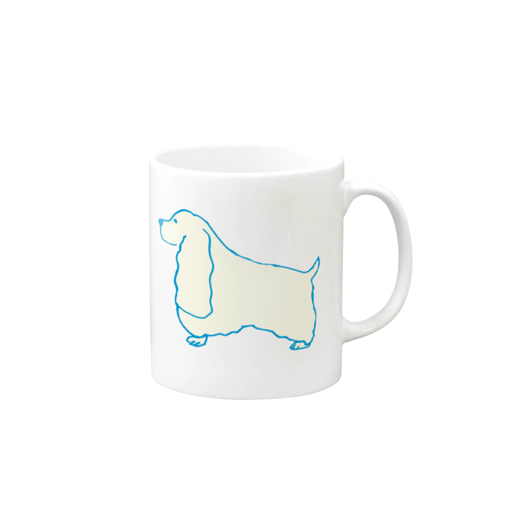 STORE（ストア）のinu_Cavalier King Charles Spaniel Mug :right side of the handle