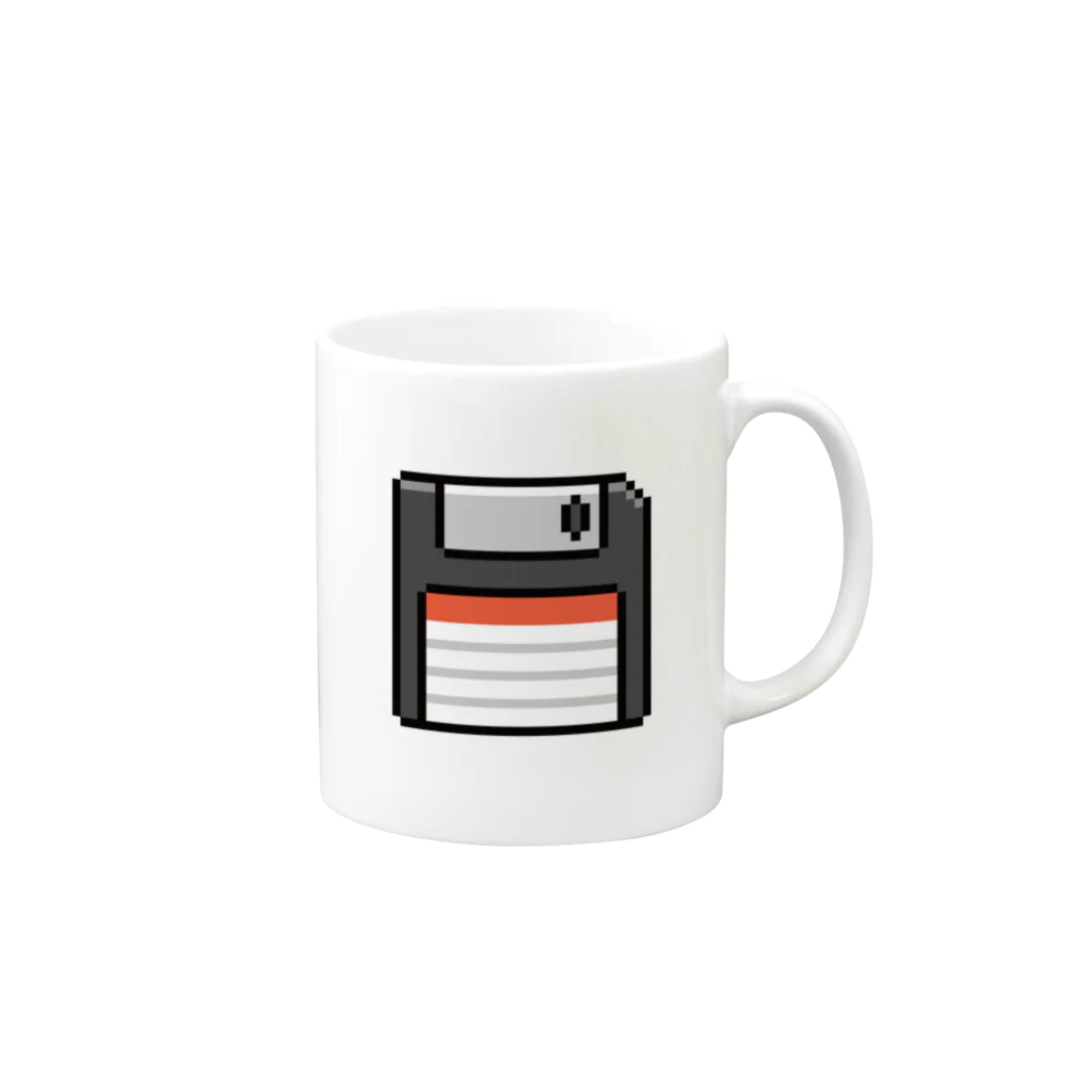 レトロヤのfloppy-disk Mug :right side of the handle