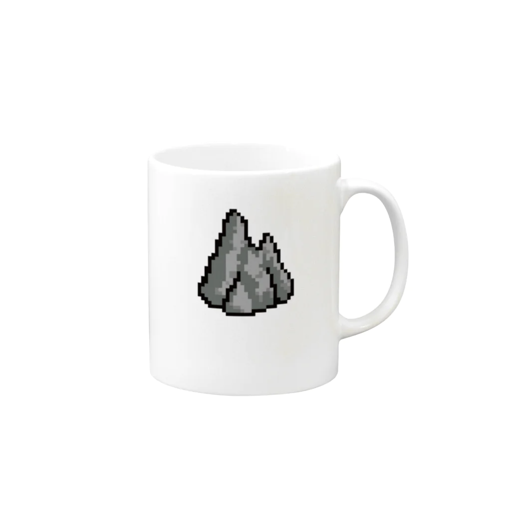 レトロヤの岩山 Mug :right side of the handle