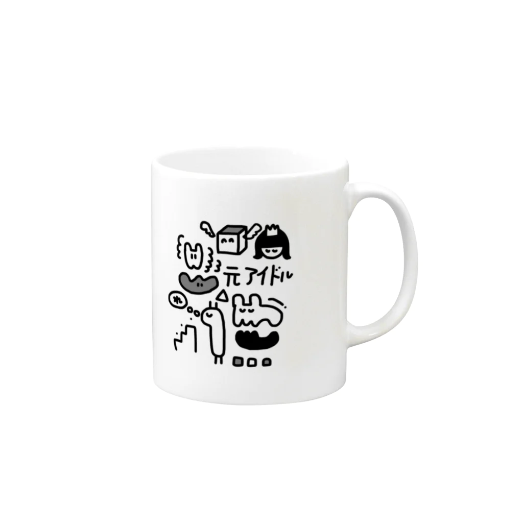 よしだはスーパーサブのぶっだ Mug :right side of the handle