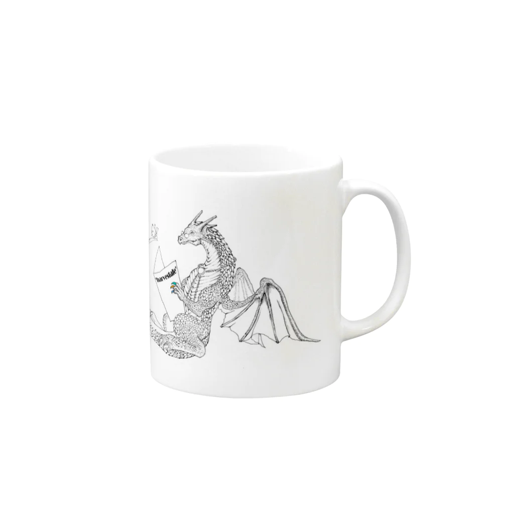 "harvestale"のdragon #1  Mug :right side of the handle