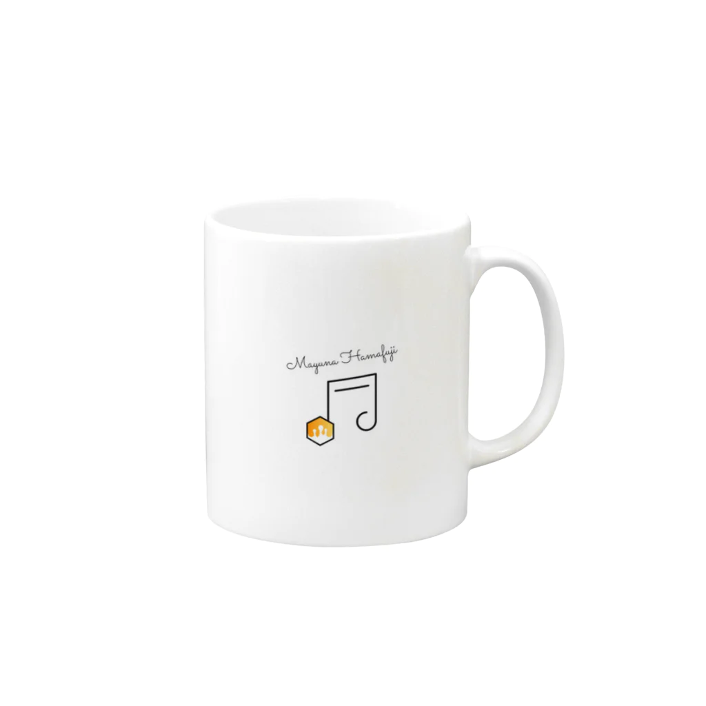 浜藤 優結那 -Official Shop-の【マグカップ】オフィシャルロゴ Mug :right side of the handle