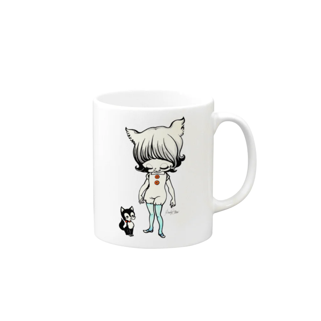 ShikaNiwa.Sandy.Jido.S.Alice.Ori.S.のgood morning Mug :right side of the handle