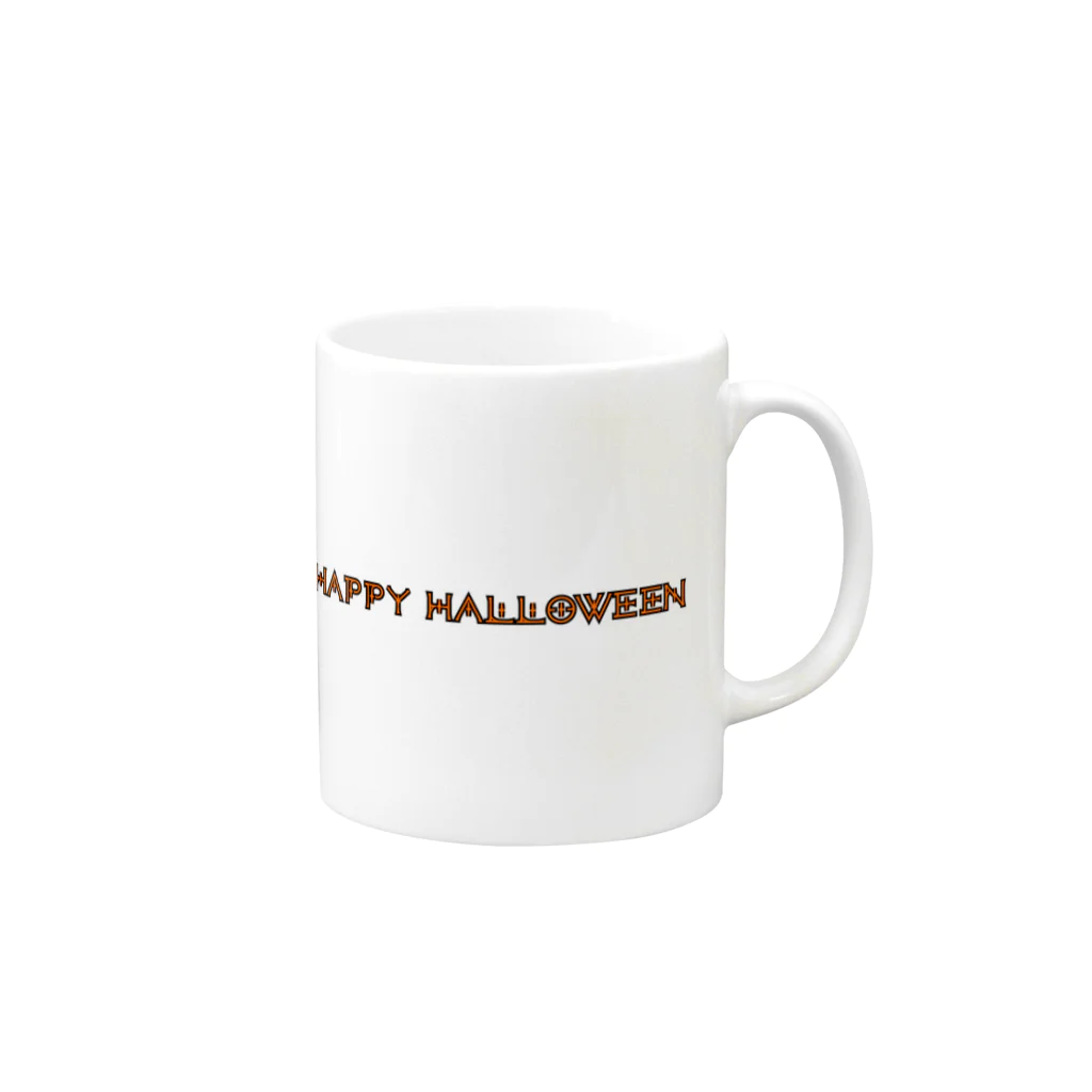 hulalaのハッピーハロウィン Mug :right side of the handle