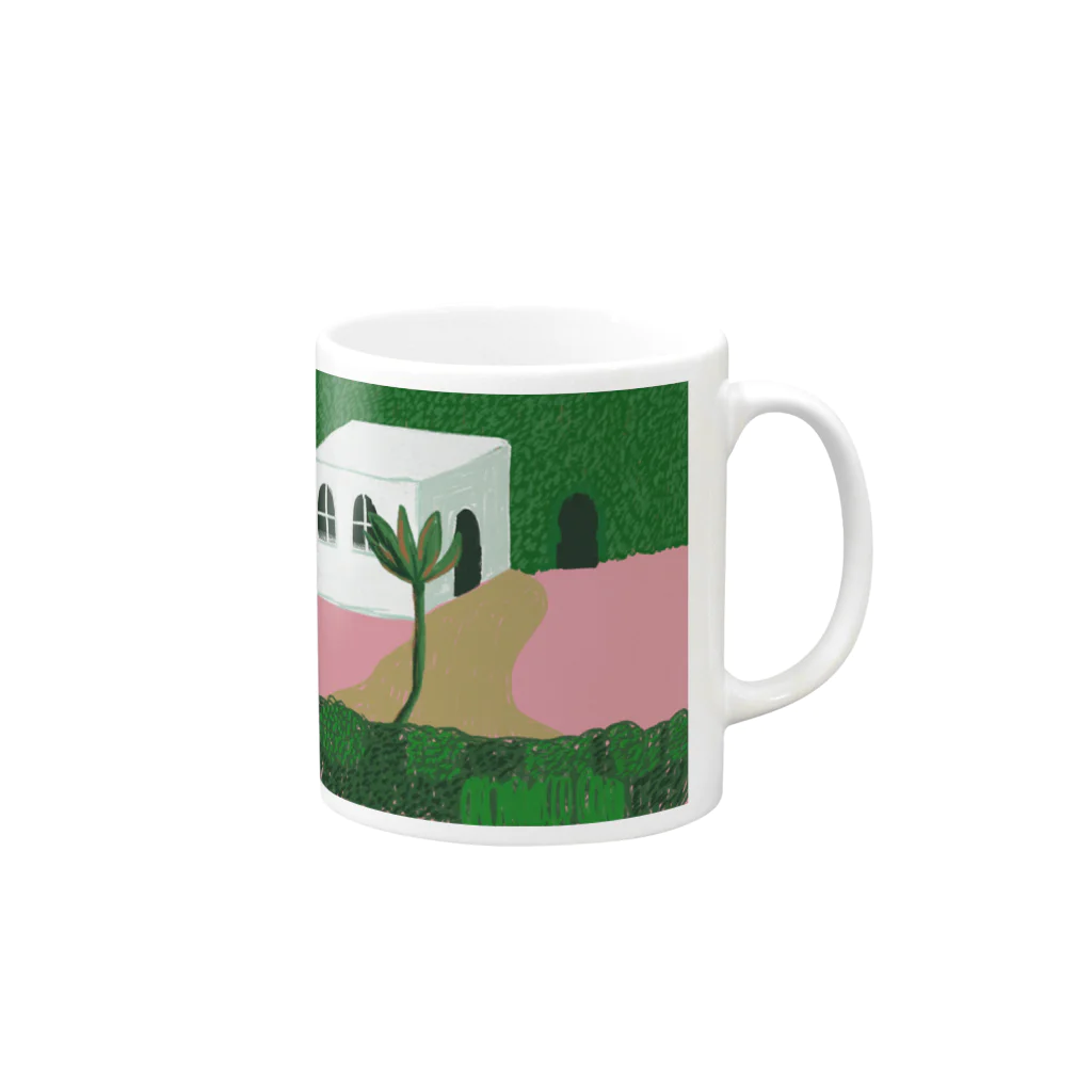 パセリぷに子のP01 Mug :right side of the handle