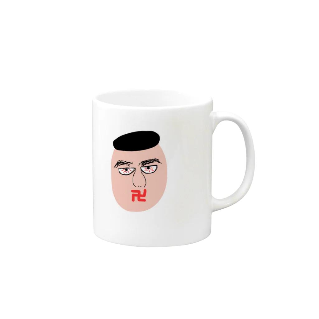 moe222の紙一重くん Mug :right side of the handle