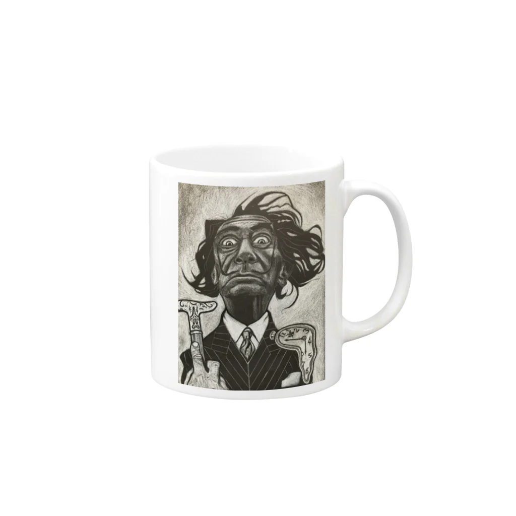 Chuso Martin のダリ Mug :right side of the handle