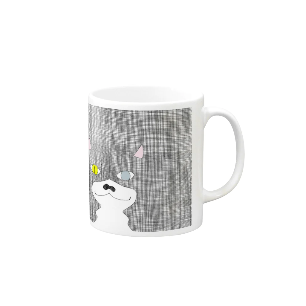 もふ五郎のpapas Mug :right side of the handle