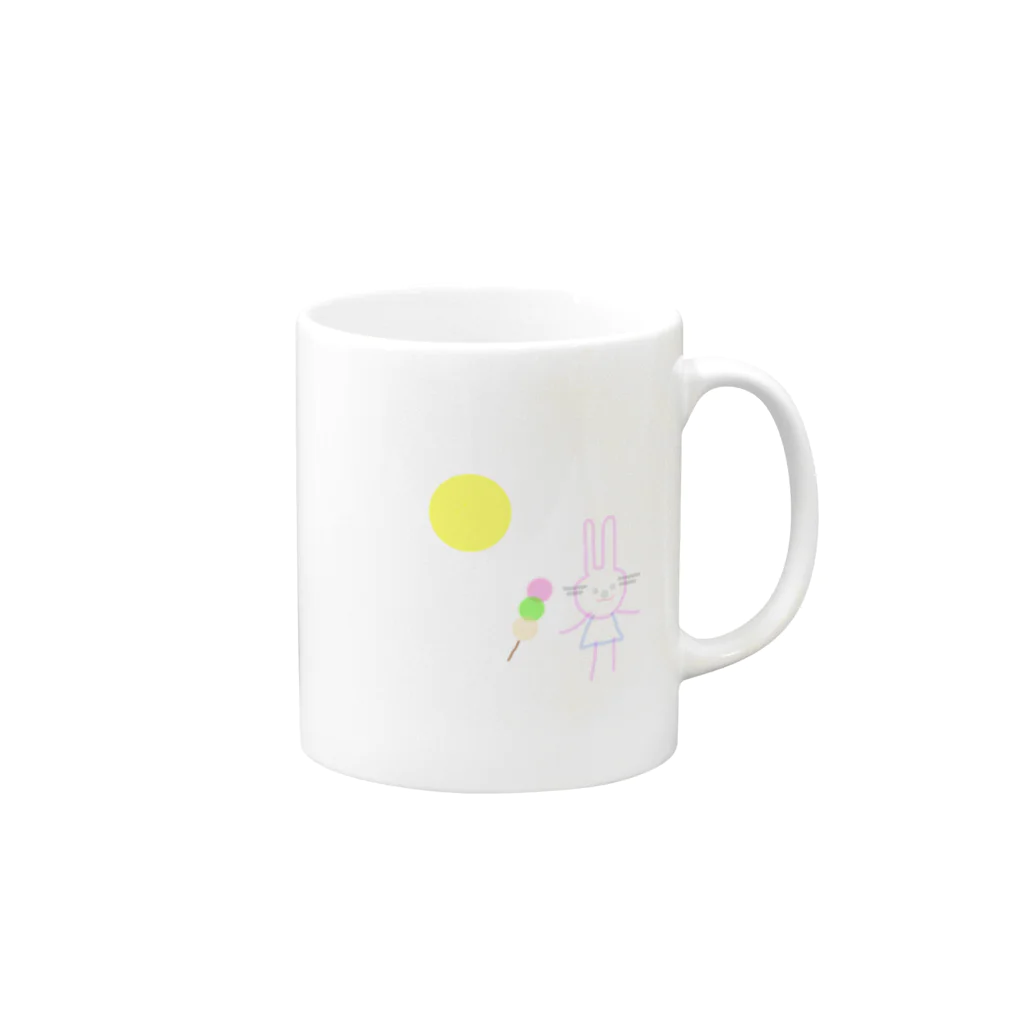 MSDE325の十五夜うさぎ Mug :right side of the handle