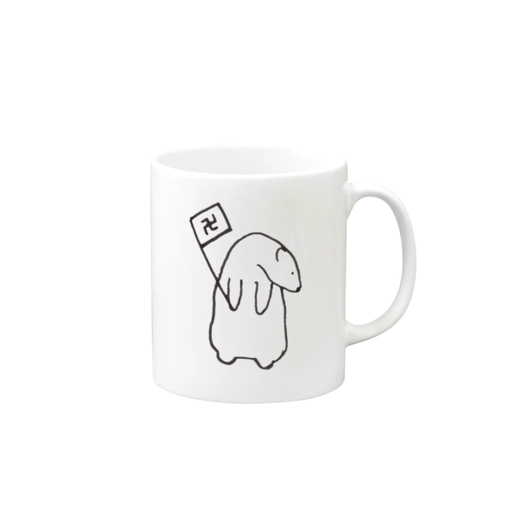 まんじふぇれっとのまんじマグカップ Mug :right side of the handle