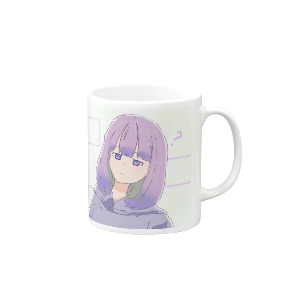 おいしの呑気な女の子 Mug :right side of the handle