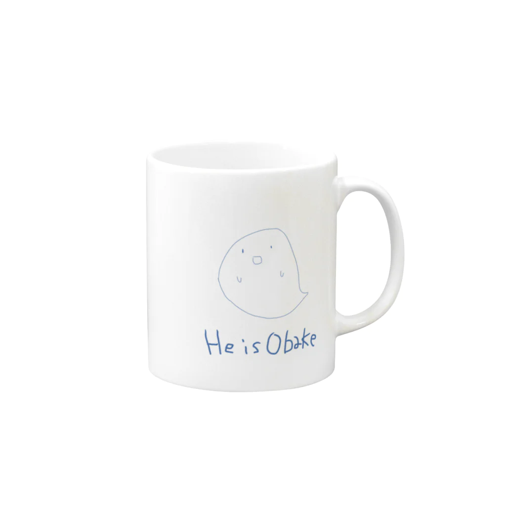 savarinのHe is Obake Mug :right side of the handle