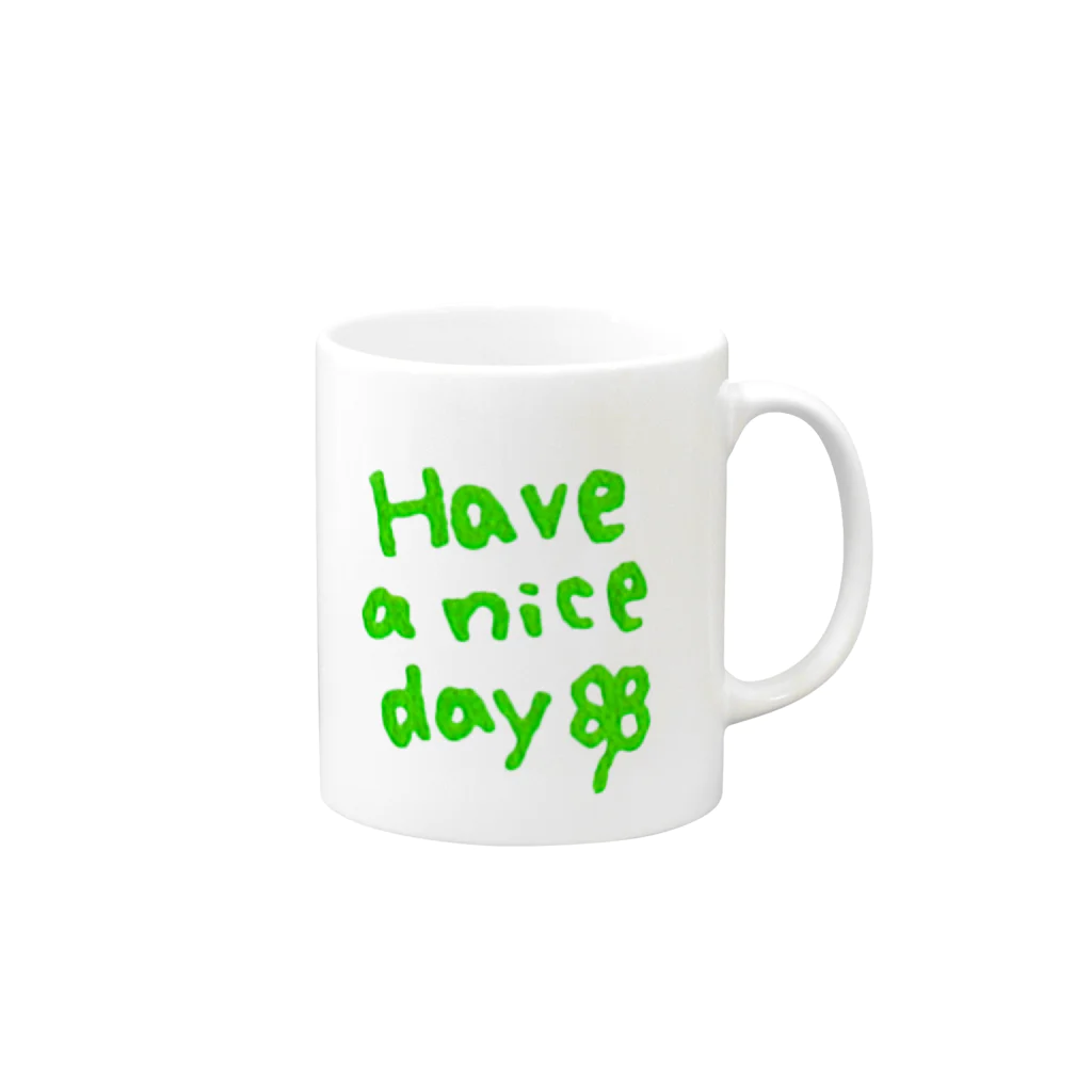 和玄堂suzuri店のHave a nice day Mug :right side of the handle