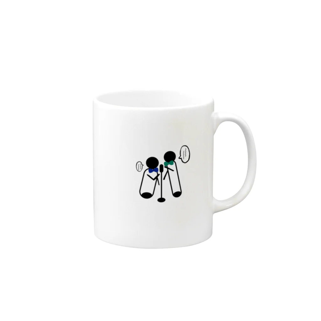 yujisaltのお店の漫才師AくんとBくん Mug :right side of the handle