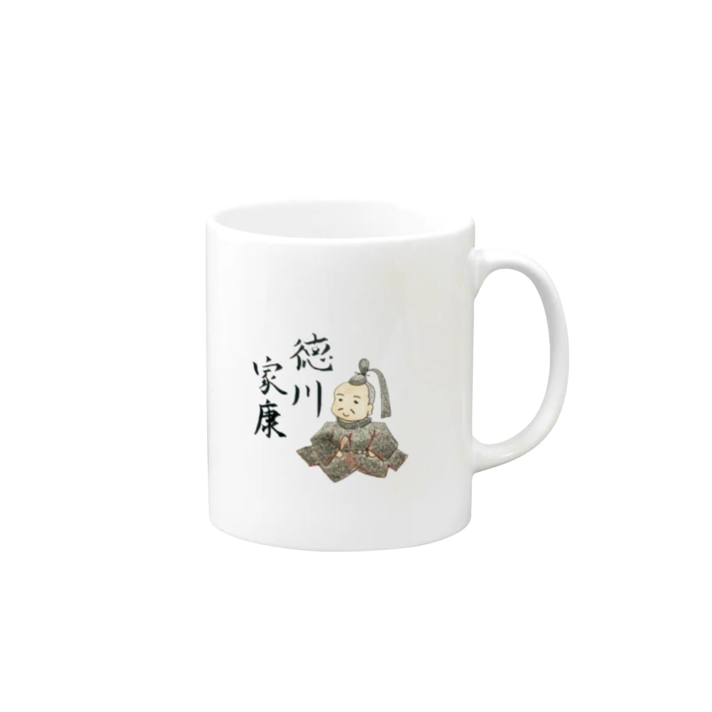 Lily & Posのほぼ徳川家康マグカップ Mug :right side of the handle