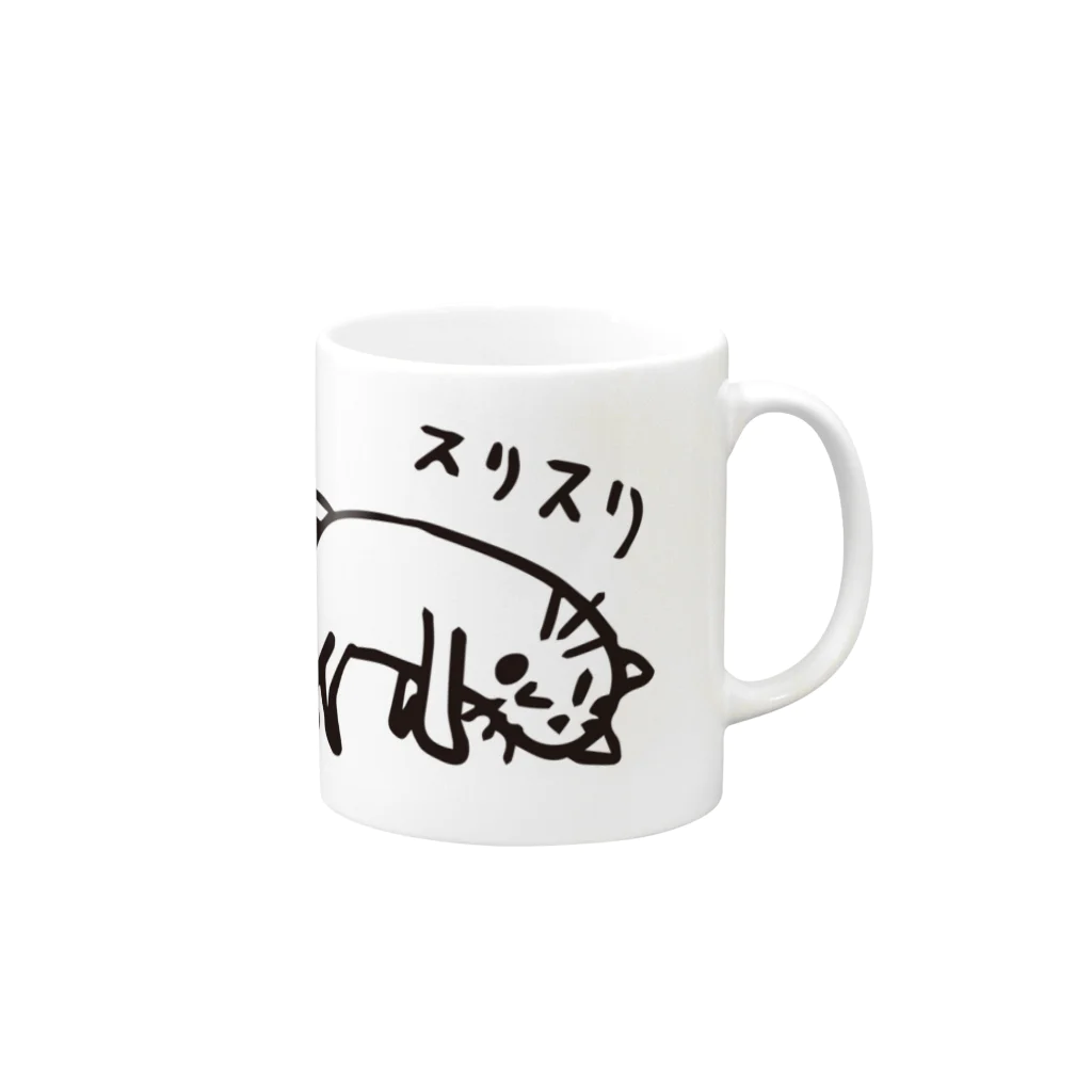 ABTMの路地から出てきたへんな猫 cat Mug :right side of the handle