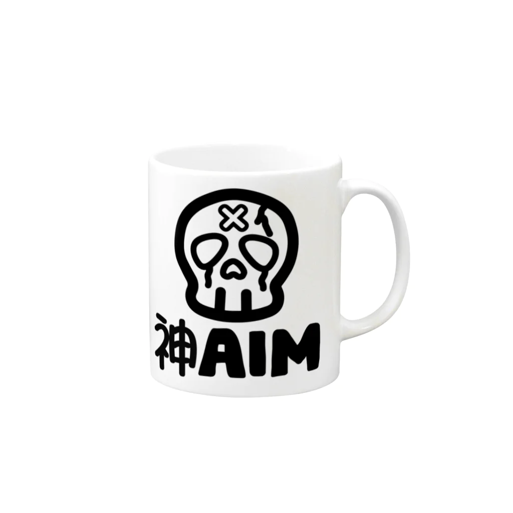 DELTAの神 AIM Mug :right side of the handle