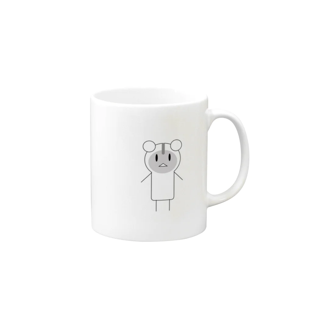 命とはのジャンガリこ Mug :right side of the handle