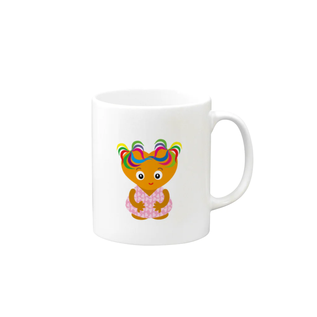 ジルトチッチのデザインボックスの可愛い女の子のグッズ Mug :right side of the handle